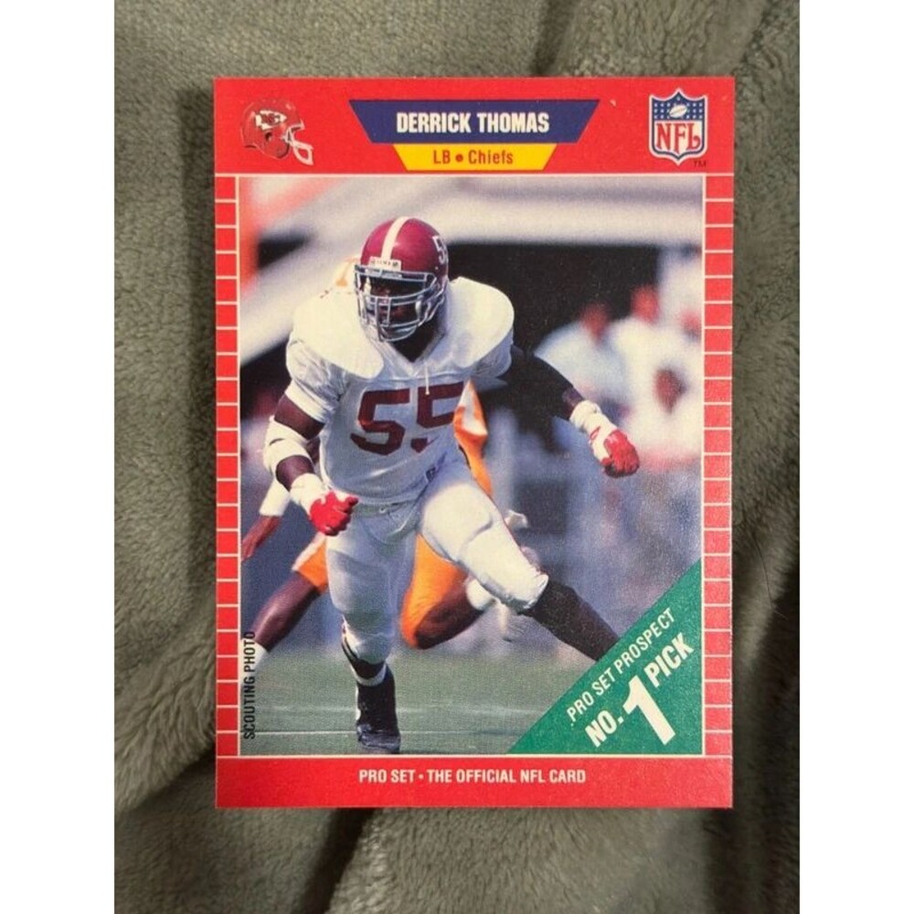 1989 Pro Set Derrick Thomas Rookie Card #498